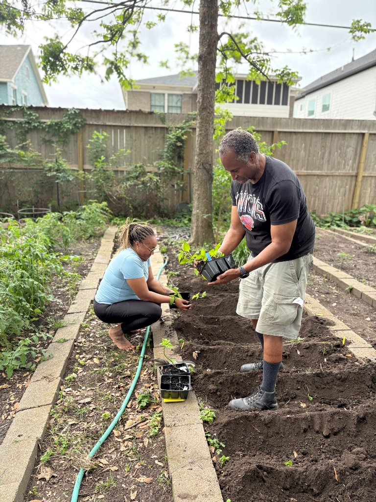 Planting with Miguel